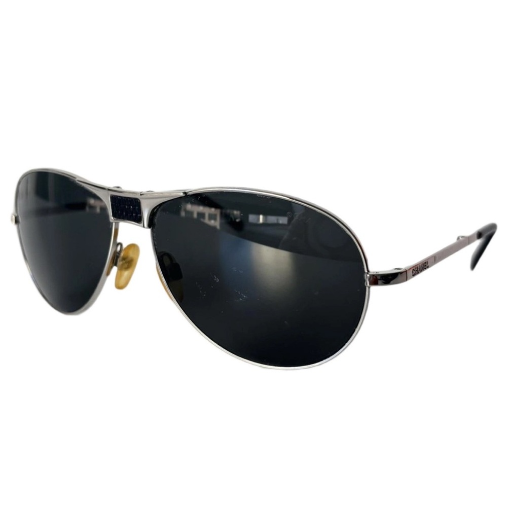 Chanel Rare Vintage Foldable Unisex Aviator Sunglasses